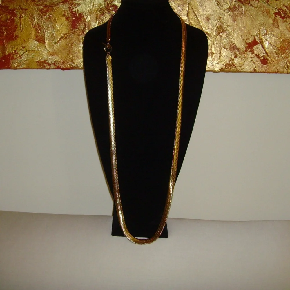 Anne Klein Gold-Tone Serpentine Chain Necklace - Picture 4 of 14